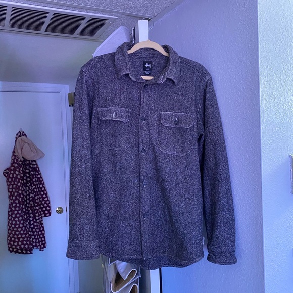 Grey Stussy button down - Picture 2 of 2